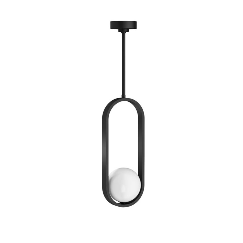 Cutout image of Crosswater Tranquil Matt Black Pendant Light